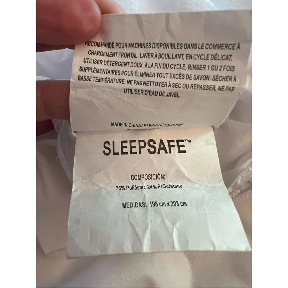 Sleepsafe Waterproof Mattress Encasement - Zippered Mattress Protector Cover - D